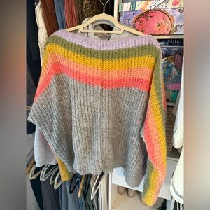 Free People colorful sweater